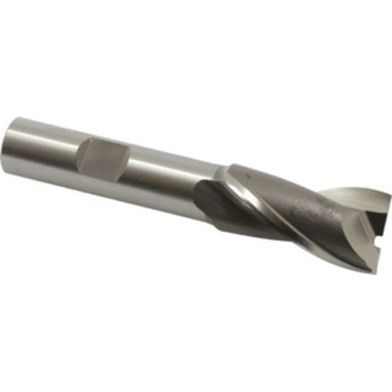 OSG 11/16, 1-5/16 LOC, 1/2 Shank Diam, 3-5/16 OAL, 2 Flute, Cobalt Square End Mill Single End, Uncoated, Spiral Flute...